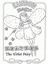 Rainbow Magic Coloring Pages Colouring Fairy Fairies Blue Color Printable Kids Print Cartoons Books Getcolorings Popular Related sketch template