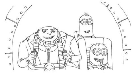 gru  minions despicable  coloring pages minions coloring pages