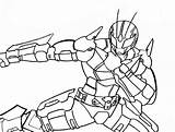 Rider Kamen Mewarnai Robo Netart sketch template