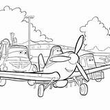 Dusty Planes Race Coloring Disney Ripslinger Surpass Chug Dottie Before sketch template