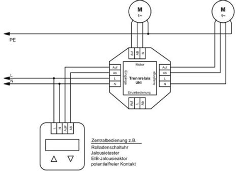 jalousiesteuerung zentral schaltplan wiring diagram