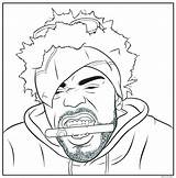 Coloring Pages Hip Hop Gangster Rappers Rap Gangsta Rapper Drawing Book Printable Method Man Print Books Color Tumblr Sheets Bun sketch template