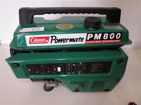 coleman powermate pm generator idaho auction barn