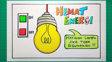 gambar poster hemat energi  mudah youtube