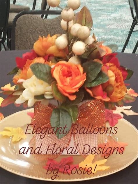 sassy bronze floral design table decorations elegant