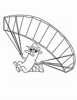 Parachute Platypus Phineas Ferb Designlooter sketch template