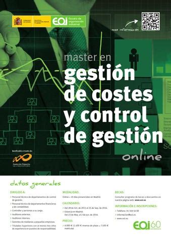 master en gestion de costes  control de gestion  eoi escuela de organizacion industrial issuu