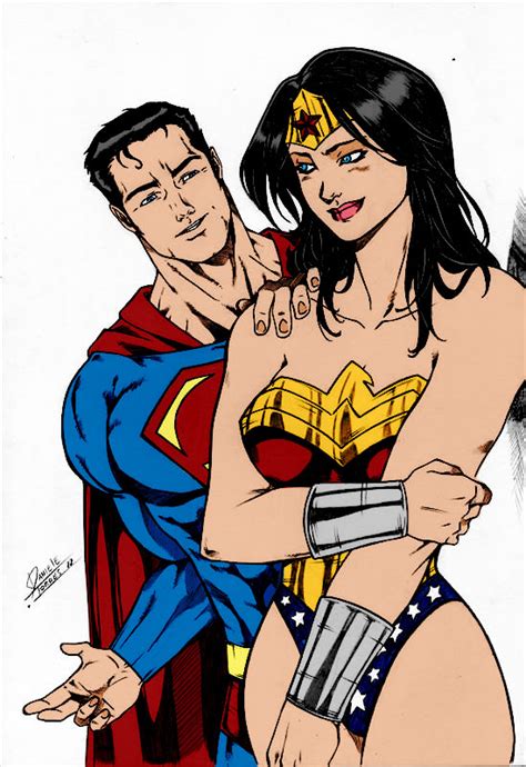 Superman And Wonder Woman By Dannith By Kenkira On Deviantart