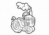 Coloring Cartoon Tractor Pages Farm Farms sketch template