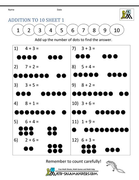 kindergarten math worksheets addition printable kindergarten worksheets
