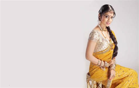 shriya saran yellow saree high definition wide wallpapers resolution 1680x1050 wallpapers and