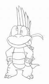 Lemmy Pages Koopaling Koopa Colouring sketch template