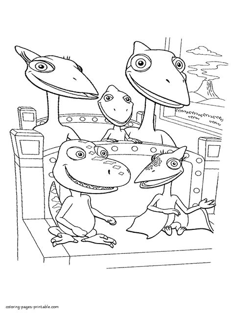 dinosaur train coloring pages printablecom
