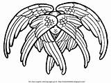Cherub Cherubim Angel Coloring Winged Six Pages Drawing Bible Color Angels Tattoo Seraph Colorthebible Seraphim Wings Isaiah Drawings Getcolorings Icon sketch template