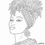 Africano Africanas Africana Negras Africanos Bonecas Menina Crianças Riscos Flores Colorier sketch template