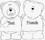 Coloring Friends Pages Friendship Bff Friend Forever Color Kids Girls Printable Clip Heart Print Bears Colouring Google Search Sheets Bffs sketch template