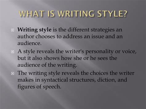writing style powerpoint    id
