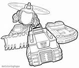Bots Rescue Coloring Pages Printable Getcolorings Color sketch template