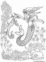Mermaids Fairies Coloring Popular sketch template