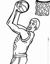 Coloring Pages Nba Basketball Players Printable Slam Dunk Player Printables Color Girl Getcolorings Getdrawings Sheets Coolest sketch template