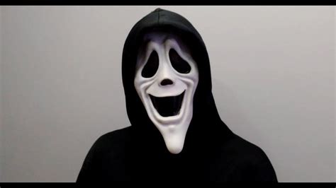 ghostface spoof smiley mask  scary  review youtube