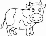 Cow Coloring Pages Dairy Cows Fat Color Chibi Template Netart Getcolorings Printable sketch template