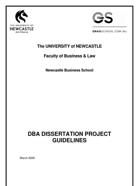 dba dissertation guidelines tri      thesis postgraduate