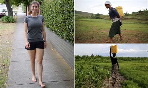 emily sargeson will walk up to 100 kilometres bare foot to raise