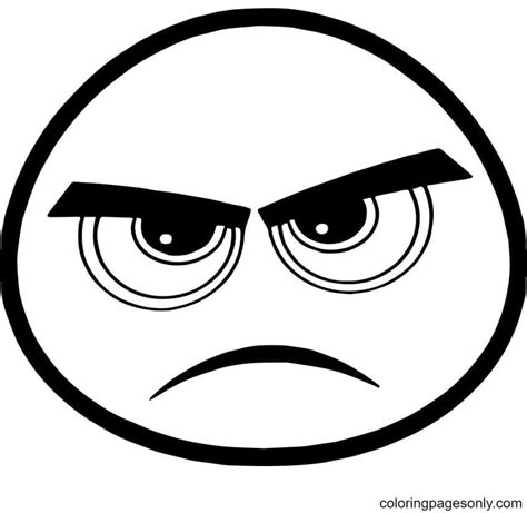 angry face coloring pages coloring home