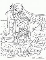 Mermaids Adults sketch template