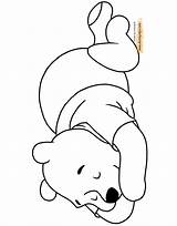 Winnie Pooh Coloring Pages Napping Disneyclips Funstuff sketch template