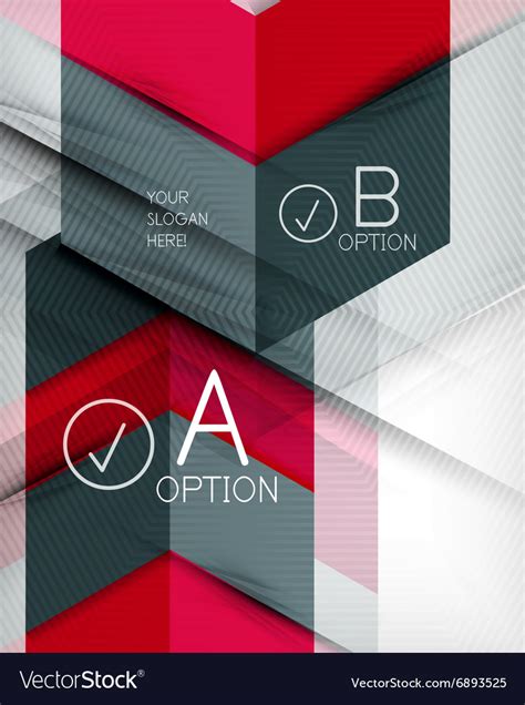 color geometric shapes  option elements vector image