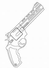 Coloring Pages Pistol sketch template
