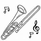 Trombone Kolorowanki Muzyka Instrumenty Muzyczne Instruments Musicais Puzon Sopro Basowy Thecolor Darmowe Tudodesenhos Saksofon Altowy Ugu Pl sketch template