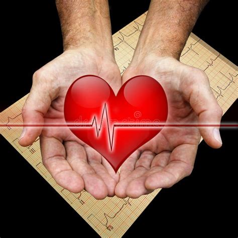 healing hands stock photo image  electrocardiogram