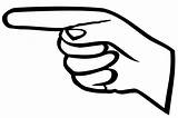 Pointing Finger Hand Clipart Clip Left sketch template