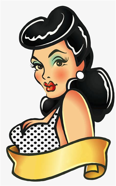 black hair bettie bang paige style rockabilly greaser pin up tattoo