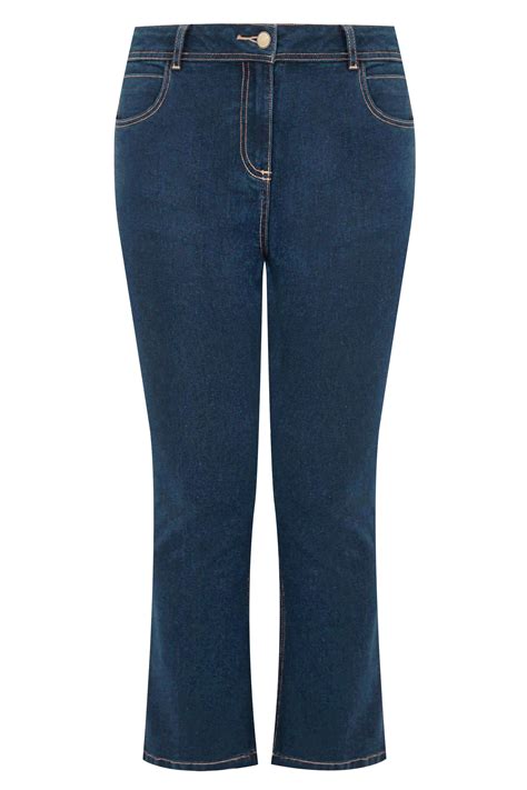 Indigo Blue Bootcut 5 Pocket Denim Jeans Plus Size 16 To 32 Yours