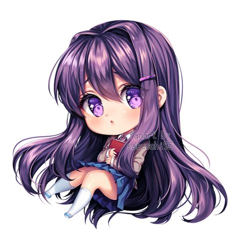 Doki Doki Literature Club Chibi Yuri By Sasucchi95 On