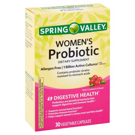 Spring Valley Women S Probiotic Vegetable Capsules 30 Count
