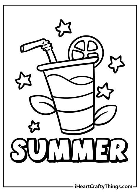 summer coloring pages  kids  print
