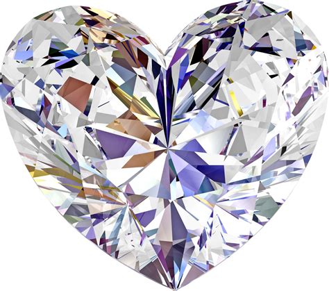 brilliant diamond love shaped png image purepng  transparent