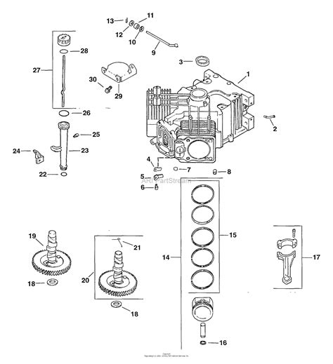 kohler cv  electrolux home products  hp  kw parts diagram  crankcase
