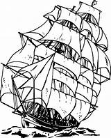 Ship Pixabay Sailing Coloring Pages Water sketch template