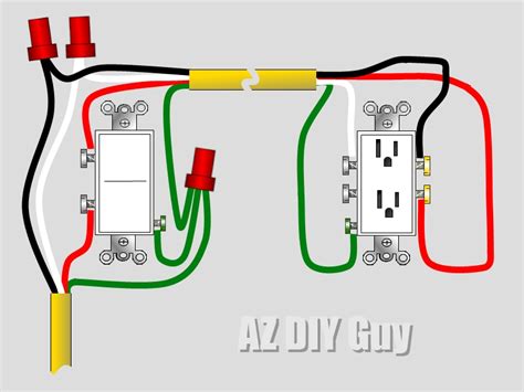 az diy guys projects wiring  split switched receptacle