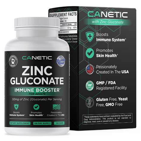 zinc mg supplement  day supply vegan capsules  gmo pills zinc