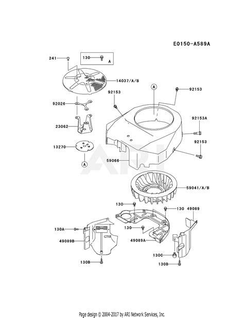 kawasaki fhv bs  stroke engine fhv parts diagram  cooling equipment