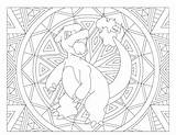 Mandala Pokemon Coloring Pokémon Pages Charmeleon Adult Bulbasaur Raskrasil sketch template