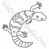 Gila Monster Coloring Pages Click sketch template
