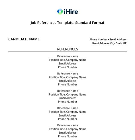 job reference page   ihire
